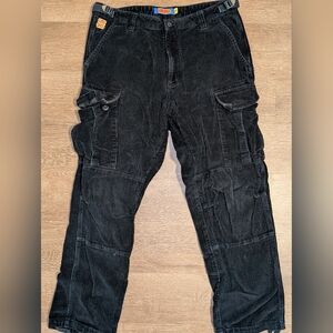 Empyre Black Corduroy Cargo Pants